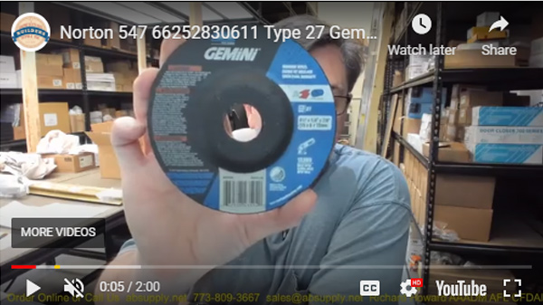 Norton Gemini Type 27, Pick Your Size, 1/4" Thick, 7/8 Hole Prices as LOW AS $2.00! #Grinding Wheels for Sale Online Norton Gemini Type 27, Pick Your Size, 1/4" Thick, 7/8 Hole Prices as LOW AS $2.00! #Grinding Wheels for Sale Online
